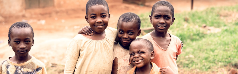 African children a group of African children