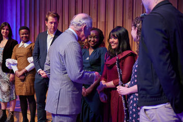 Rai Sengupta meeting the Prince of Wales