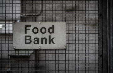 Sign for a Food Bank