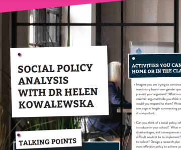 social policy analysis activity sheet