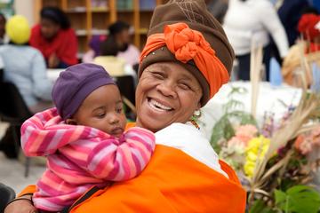 Celebrating after completing a Global Parenting Initiative programme