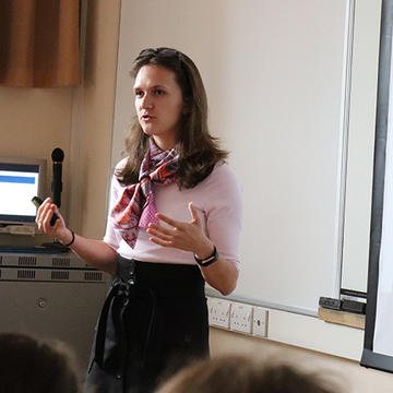 Olya Homonchuk presents her research, GRS 2019