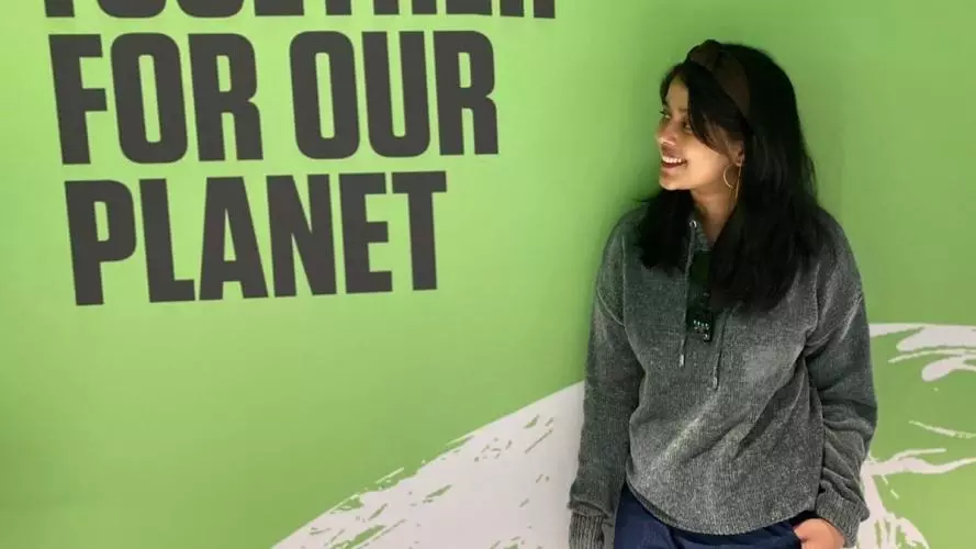 DSPI student Rai Sengupta at COP26