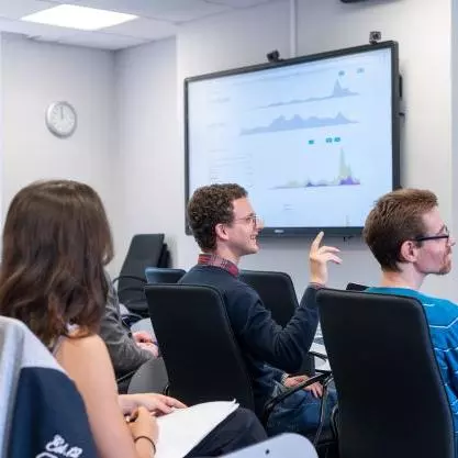 DSPI students in a lecture room at Barnett House