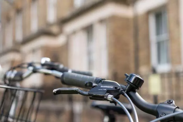 A bicycle in front of Barnett House